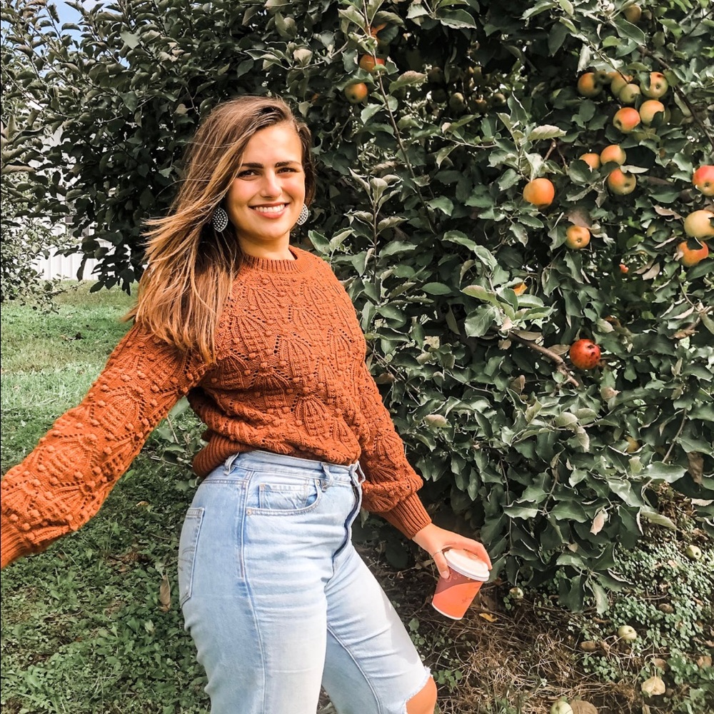 Mela Pointelle Pullover Sweater